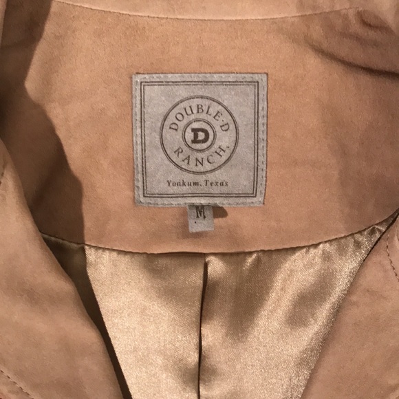 Double D Ranch Leather Embroidered Jacket - Picture 3 of 7